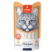 Wanpy Tavuklu&Yengeçli 25*14 gr Krema Kedi Ödülü 