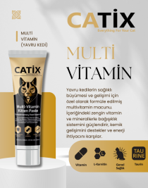 CATİX Paste Junior (Yavru Kediler İçin Multi Vitamin Paste) 100 ml 