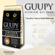 Guupy Tavuklu Yavru Kedi Maması Kitten Chicken Formula 15 KG
