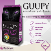 Guupy Mix Karışık Yetişkin Kedi Maması 15 KG