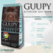 Guupy Kuzu Etli ve Pirinçli Yavru Köpek Maması 15 KG