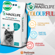 Magic Life Colourful İnce Tane Eko 20 Lt Kedi Kumu