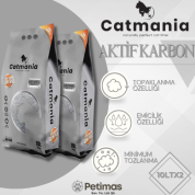 Catmania Carbon Grey Kedi Kumu – 10 Lt x 2 Adet