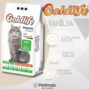 Goldlife Vanilya Kokulu İnce Taneli Kedi Kumu – 20 Litre