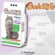 Goldlife Ekonomik Paket Lavender (Lavanta Kokulu) İnce Taneli Kedi Kumu 20 Lt