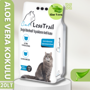  Less Trail 20 Lt İnce Tane Aloe Vera Kokulu Beyaz Bentonit Kedi Kumu