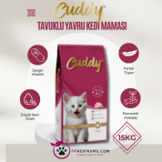 Cuddy Tavuklu Yavru Kedi Maması 15 KG