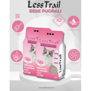 Less Trail Bebe Pudralı Kedi Kumu 10 Lt X2 ADET İnce Taneli