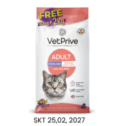 Vet Prive Kısırlaştırılmış Kedi Maması Somonlu Bonus Paket 10+2 Kg