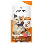 Jinny Creamy Ton Balıklı ve Somonlu Kedi Sıvı Ödül Maması 5x15 gr