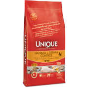 UNIQUE ADULT HAIRBALL&DERMA CONTROL CAT WHIT CHICKEN&FISH 1.5 KG