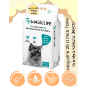 Magiclife 20 Lt İnce Tane Vanilya Kokulu Beyaz Kedi Kumu İnce Taneli