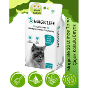 Magiclife 20 Lt Ince Tane Çiçek Kokulu Beyaz Bentonit Kedi Kumu
