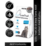 Less Trail Aktif Karbonlu 20 lt İnce Taneli Bentonit Kedi Kumu