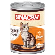 Snacky 400 gr Chunk Konserve Somon.Sterilised Kedi
