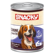 Snacky Az Tahıllı 400 gr Chunk Konserve Somonlu Yetiş.Köpek