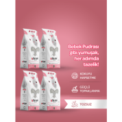Toi Moi 4'lü Avantaj Paketi Tozsuz, Topaklanan, Emiciliği Yüksek Bebek Pudralı Bentonit Kedi Kumu 4x5lt