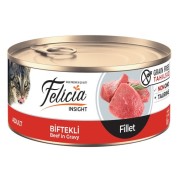 Felicia Tahılsız 85 gr Konserve Biftekli Fileto Yaş Kedi Maması